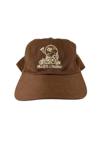 Boné Dad Hat Chocolate - Pra que a Pressa?