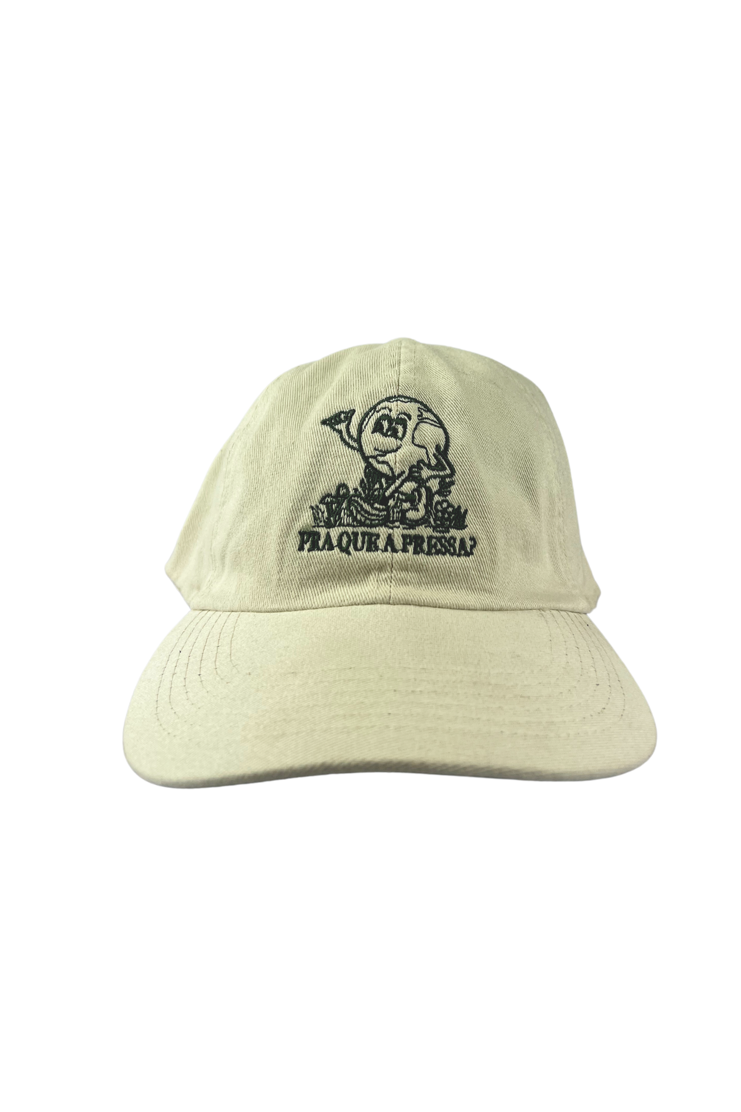 Boné Dad Hat Off White - Pra que a Pressa Verde