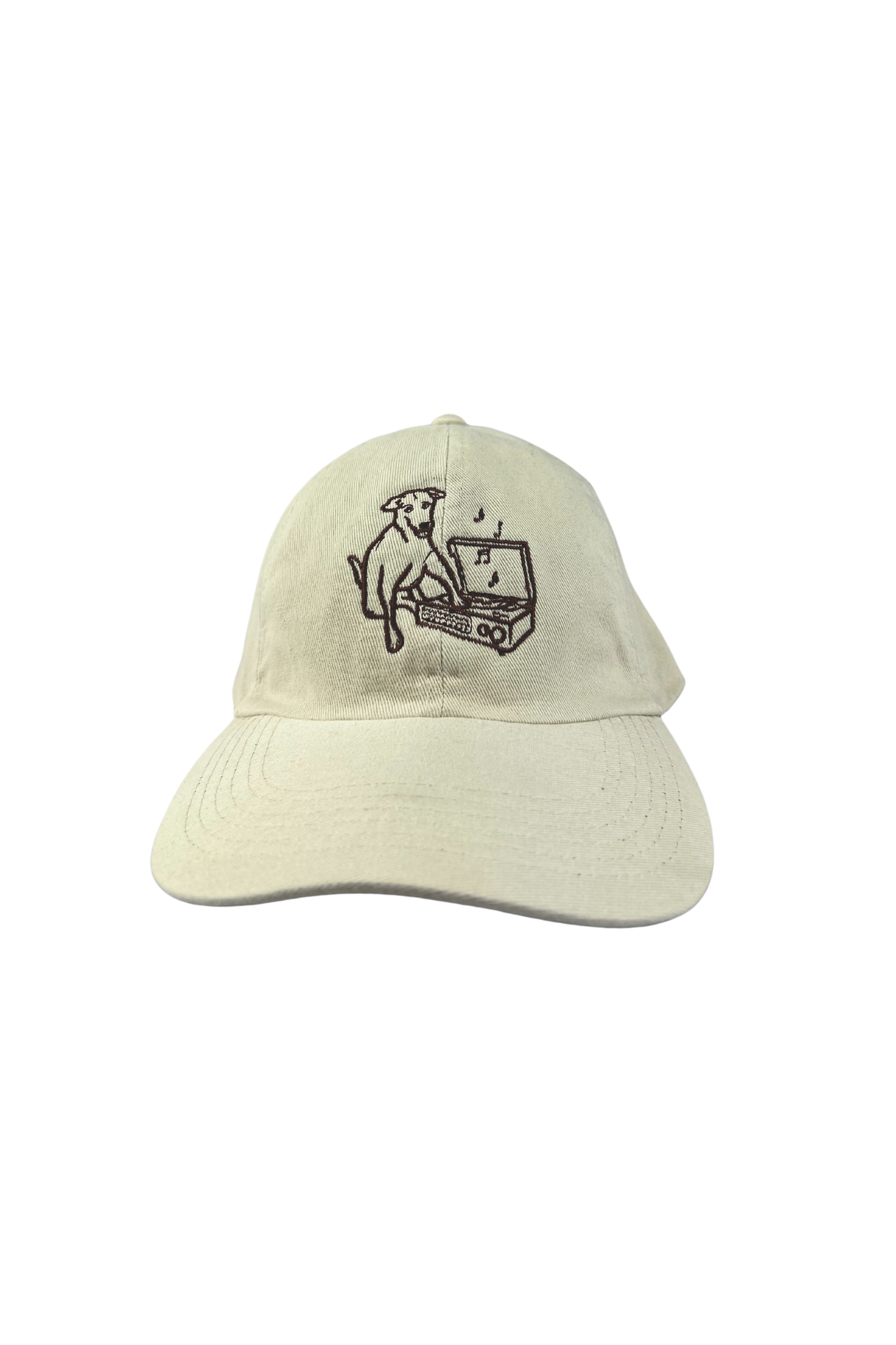 Boné Dad Hat Off White - Dog Vagal Marrom