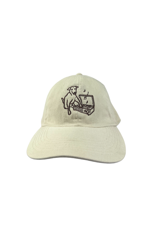 Boné Dad Hat Off White - Dog Vagal Marrom