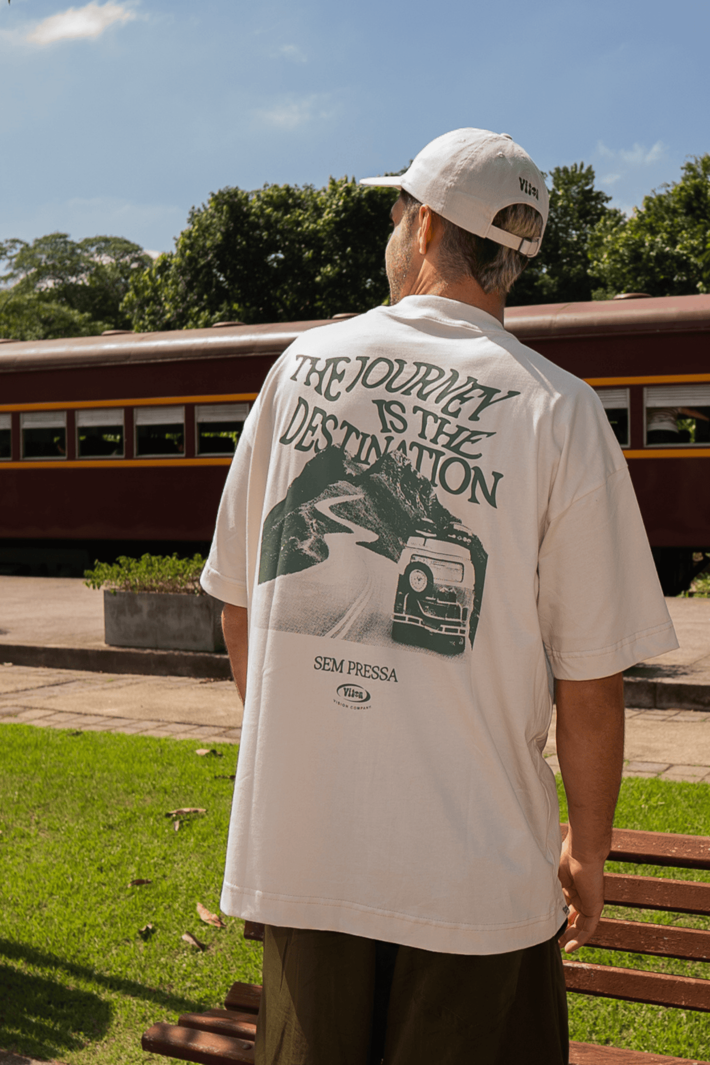 Camiseta Off White - The Journey Verde