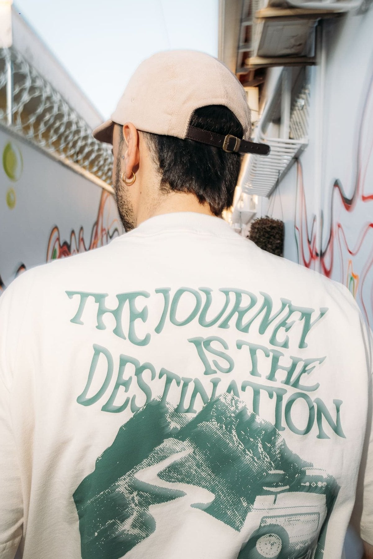 Camiseta Off White - The Journey Verde