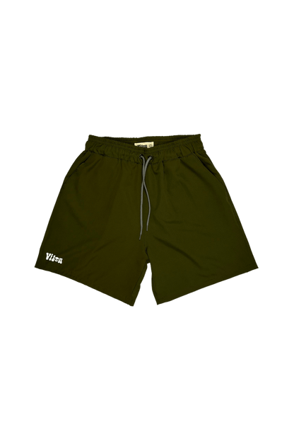 Shorts Sport - Tactel com Elastano - Verde Musgo